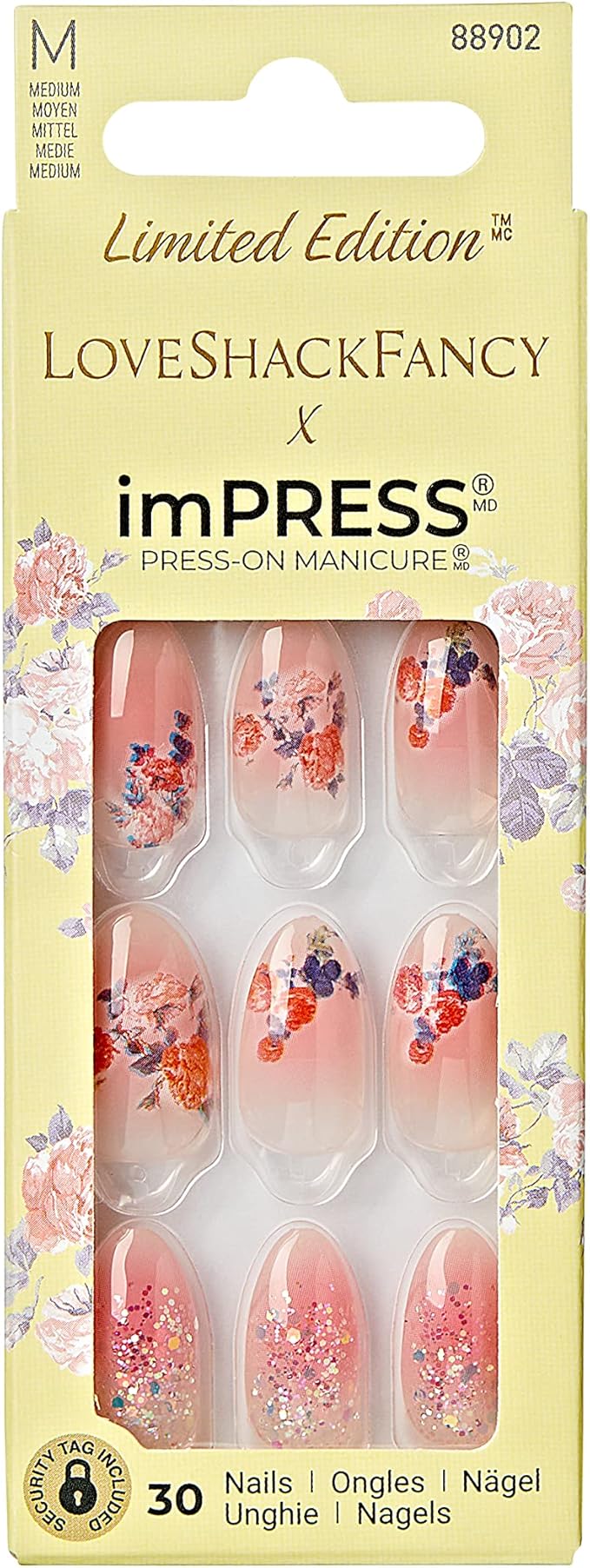 imPRESS KISS Limited Edition LoveShackFancy x Press - On Manicure, Includes Prep Pad, Mini Nail File, Cuticle Stick - 30 NailsimPRESS KISS731509889024Press On NailsPress On Nails