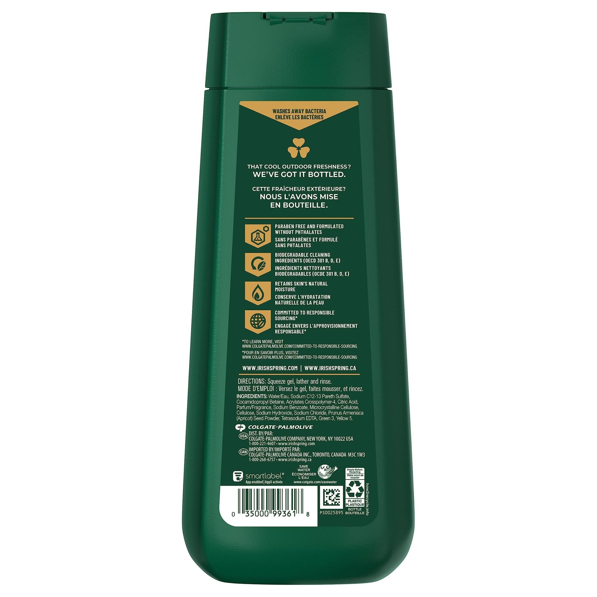 Irish Spring Active Scrub Moisturizing, Exfoliating Body and face Wash, Exfoliates, Cleans Body, Hands and Face - 591 mlIrish Spring035000993618Body WashBody Wash