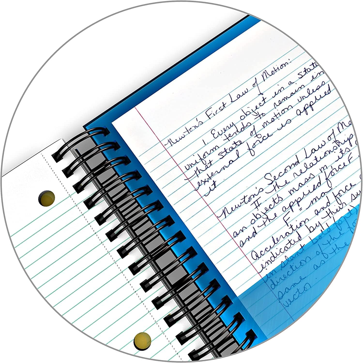 iScholar iQ 3 Subject Poly Cover Double Wire Notebook, College Rule, 9.5 x 6.5 Inches - 120 SheetsiScholar816124015048NotebookNotebook