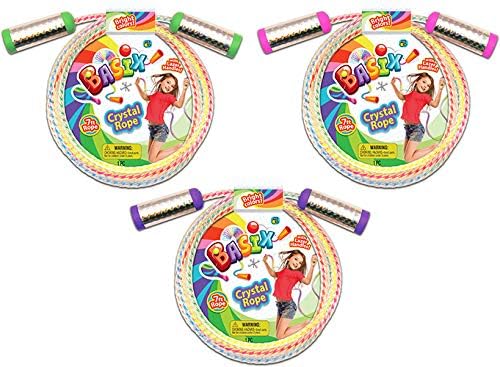 JA - RU Basix Crystal Jump Rope with Lazer Handles - 7 FtJA - RU885968500553Jump RopeJump Rope