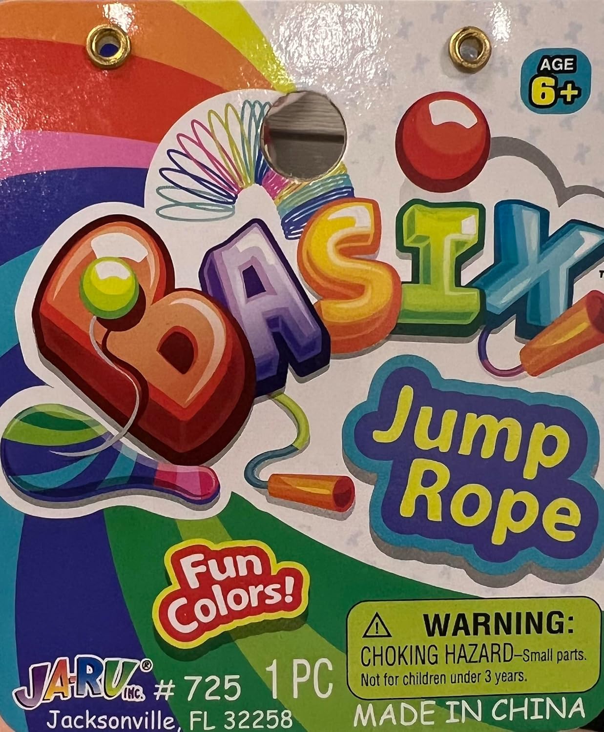 JA - RU Basix Fun Colors jump ropeJA - RU075656007253Jump RopeJump Rope