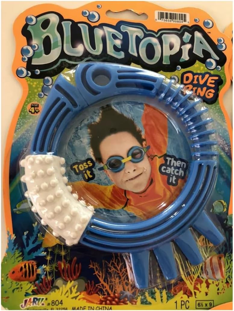 Ja - Ru Blue Topia Dive Rings, Green - Orange - BlueJA - RU075656008045Beach ToyBeach Toy