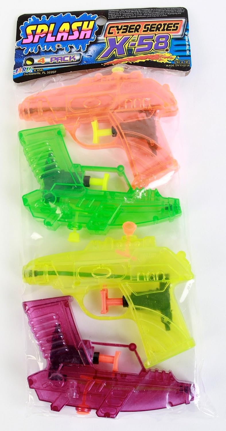 Ja - Ru Cyber series X - 58 Splash Gun - 4 CountJA - RU075656008588Water PistolsWater Pistols
