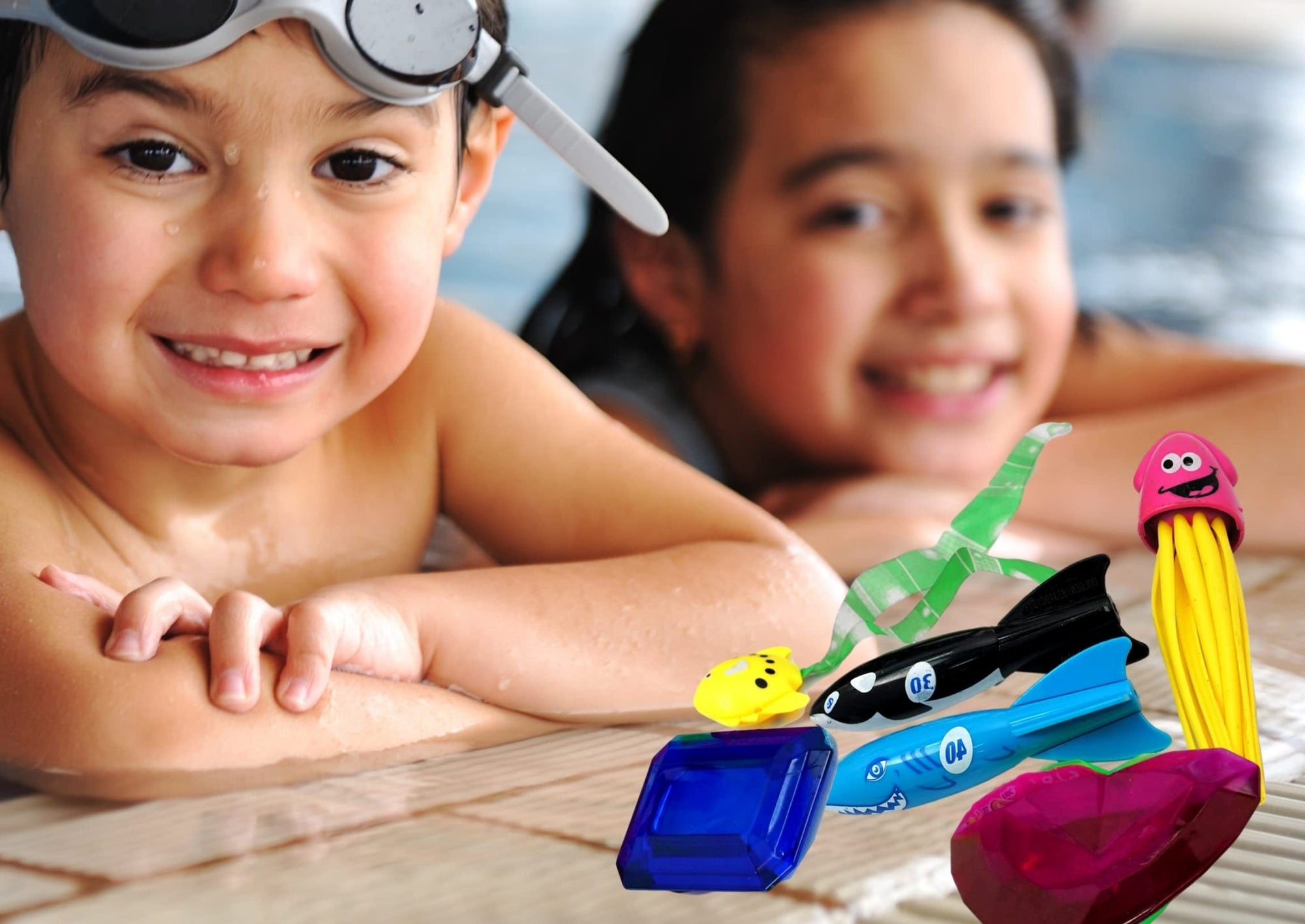 JA - RU Dive fun crystal gems, Fun Swimming Pool Dive Toys Gem Diving Training Toy Sinker for KidsJA - RU601202992058Pool ToyPool Toy