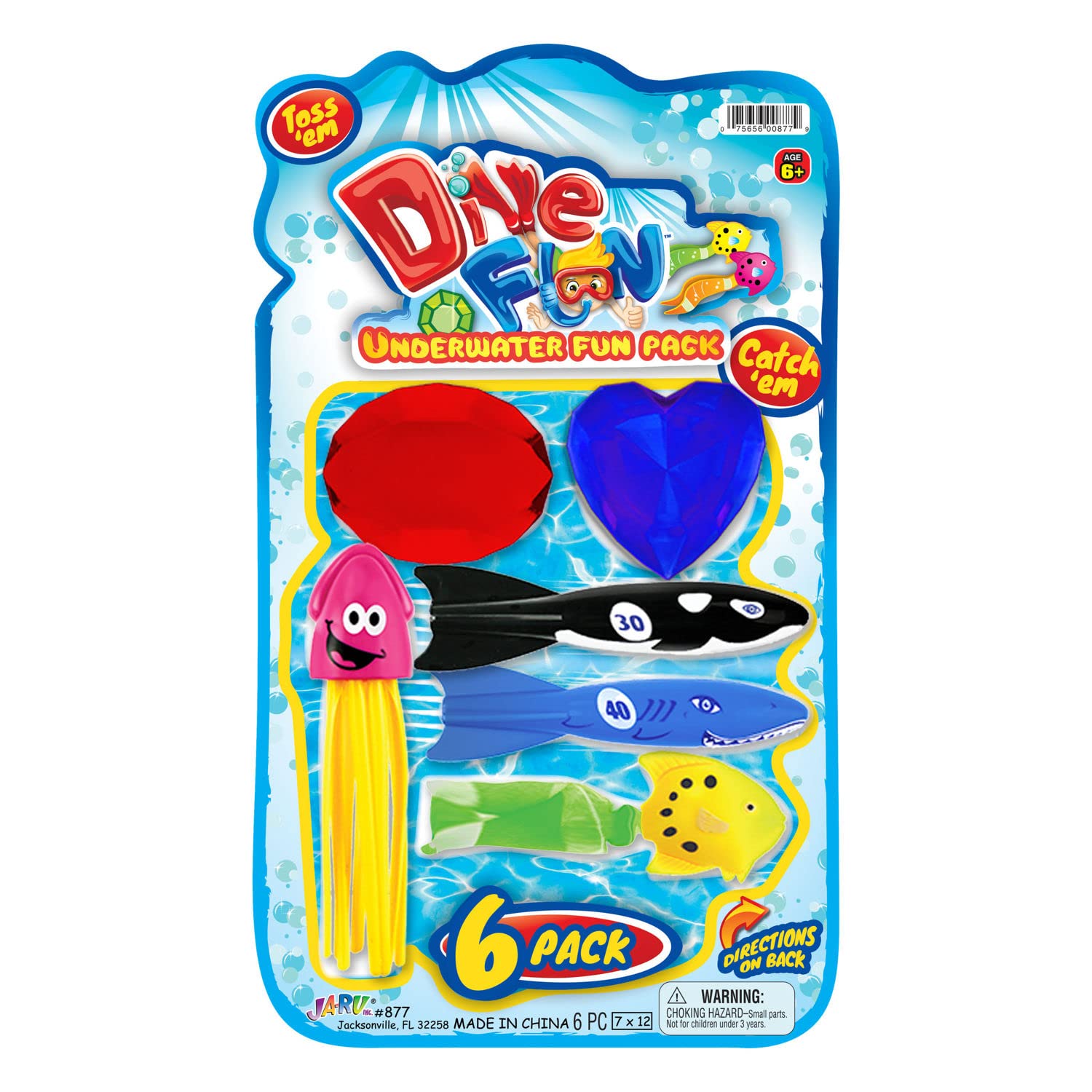 JA - RU Dive fun crystal gems, Fun Swimming Pool Dive Toys Gem Diving Training Toy Sinker for KidsJA - RU601202992058Pool ToyPool Toy