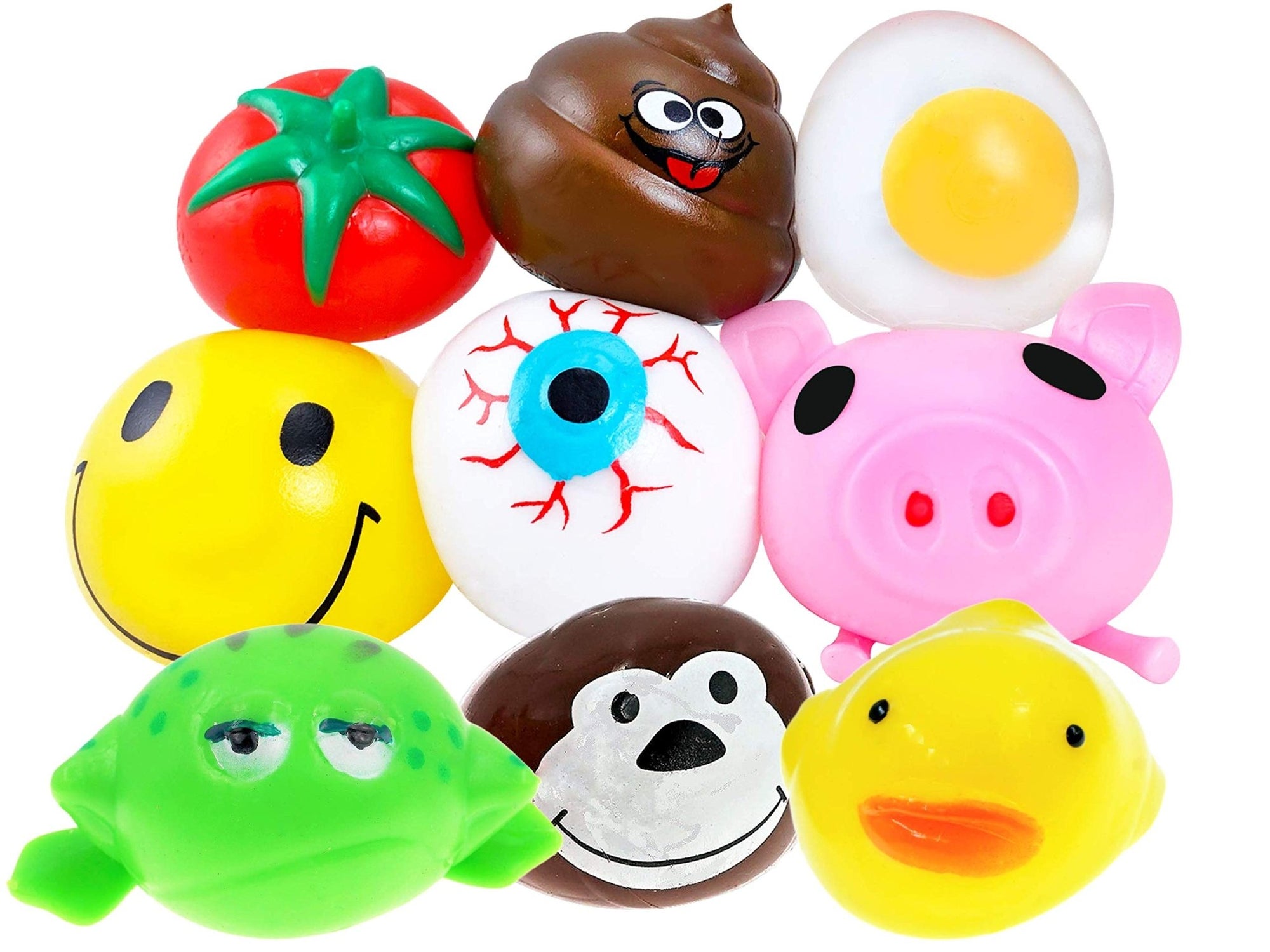 JA - RU toss it Splat Ball Sticky & Stretchy - Assorted 6 stylesJA - RU601202993840Squeeze ToysSqueeze Toys