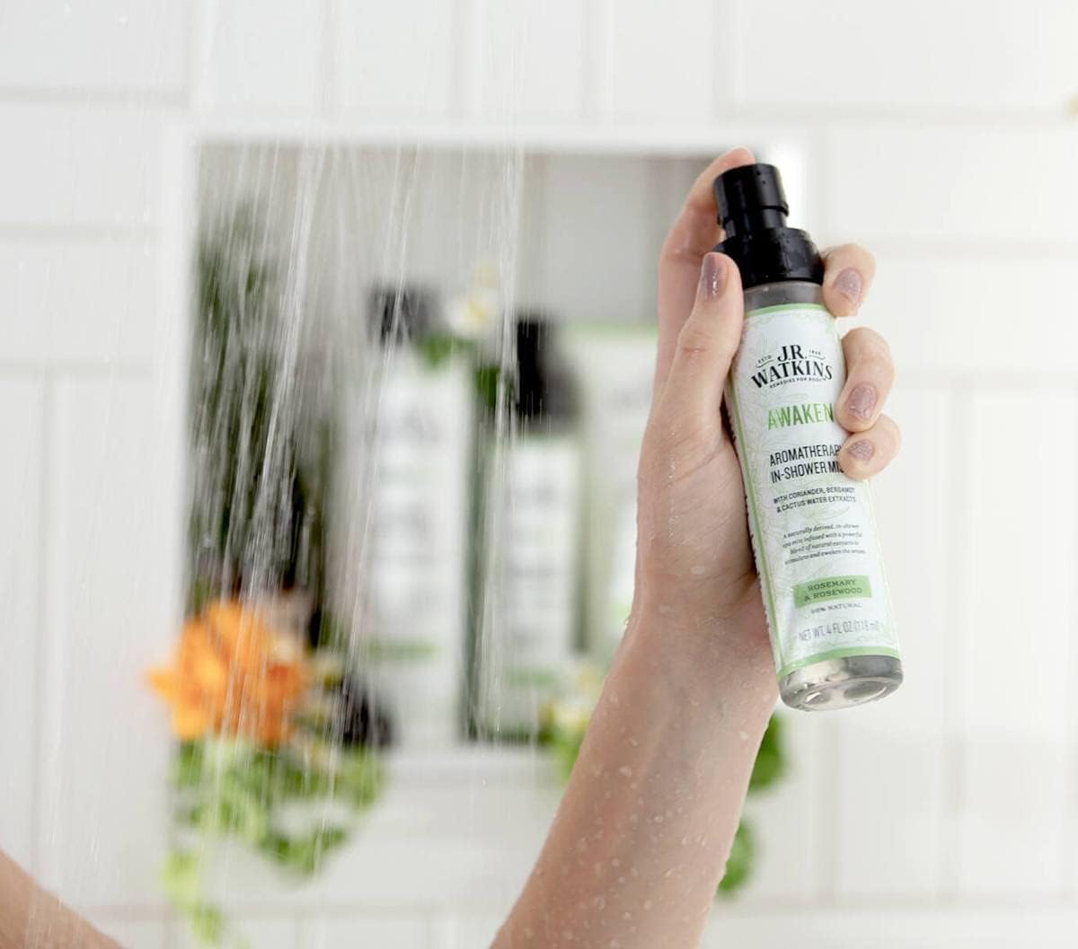 J.R. Watkins Awaken Aromatherapy in - Shower Mist - Natural Rosemary & Rosewood - 118 mlJ.R. Watkins856543008191Body MistBody Mist