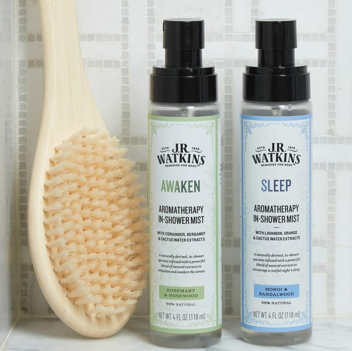 J.R. Watkins Awaken Aromatherapy in - Shower Mist - Natural Rosemary & Rosewood - 118 mlJ.R. Watkins856543008191Body MistBody Mist