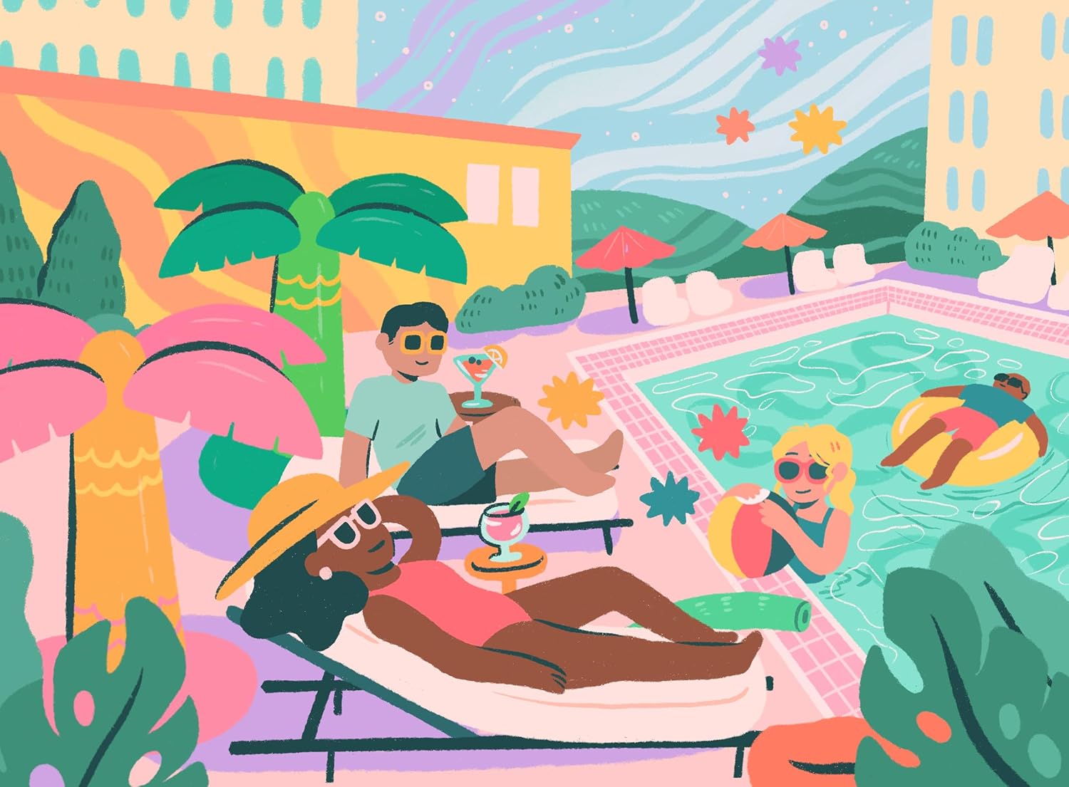 KESS de.Bored Palm Springs Bold as Love Album Cover Puzzle Frame, Artist Inspired Music Puzzles - 500 Piece Jigsaw Puzzle for AdultsKESS810015928479Jigsaw PuzzlesJigsaw Puzzles