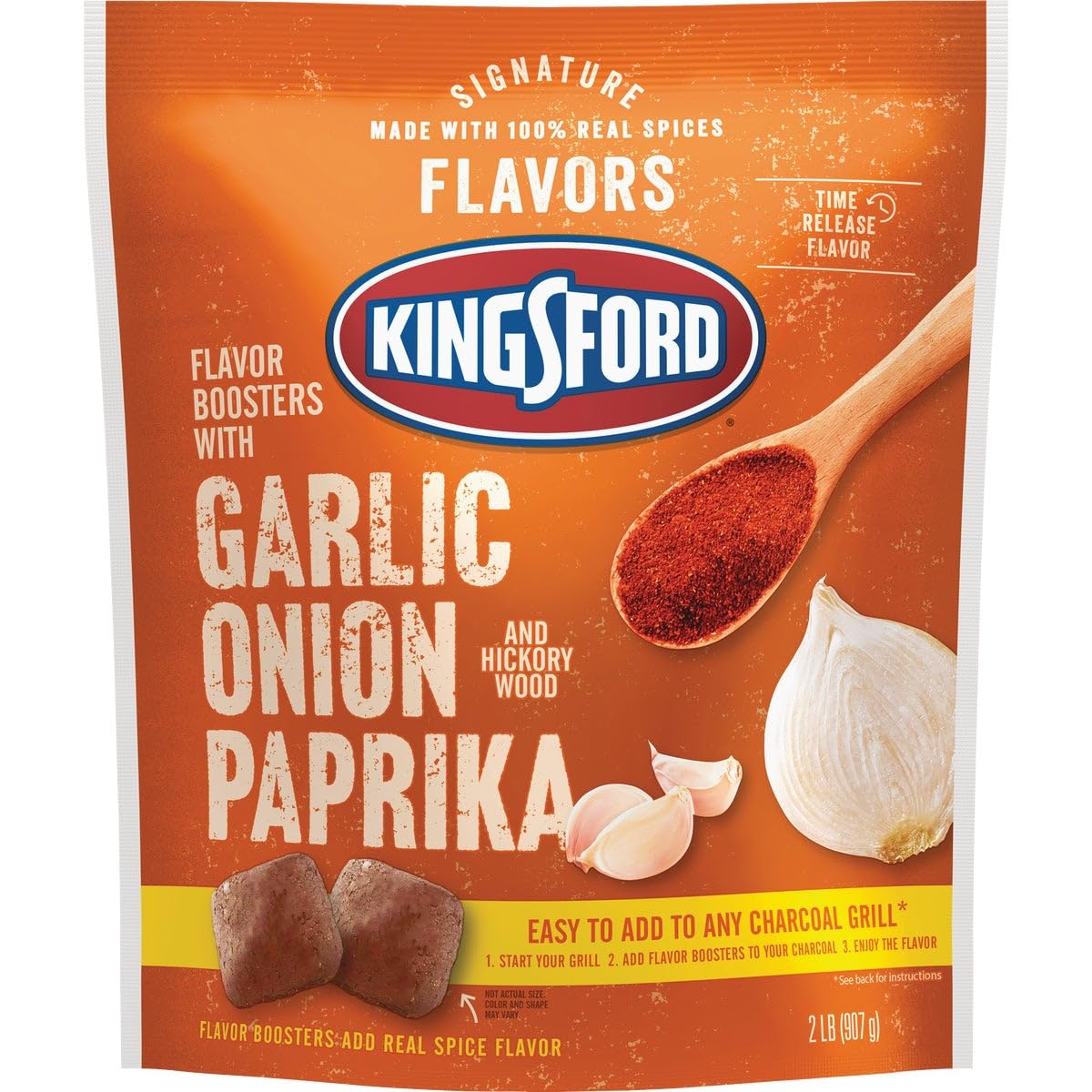 Kingsford flavour boosters with Garlic, onion, Paprila and Hickdry Wood - 907 gKingsford044600326139Barbecue SeasoningBarbecue Seasoning
