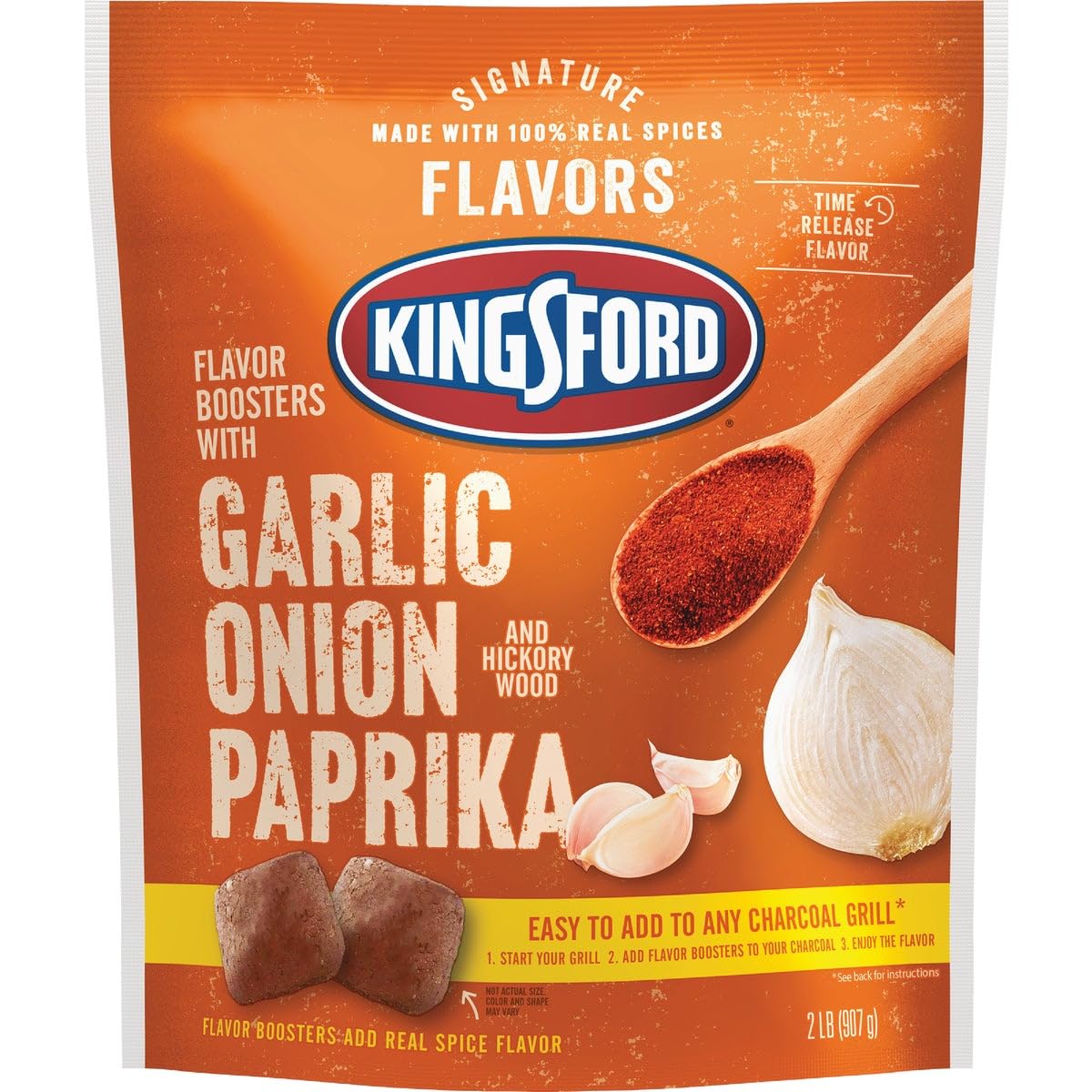 Kingsford flavour boosters with Garlic, onion, Paprila and Hickdry Wood - 907 gKingsford044600326139Barbecue SeasoningBarbecue Seasoning