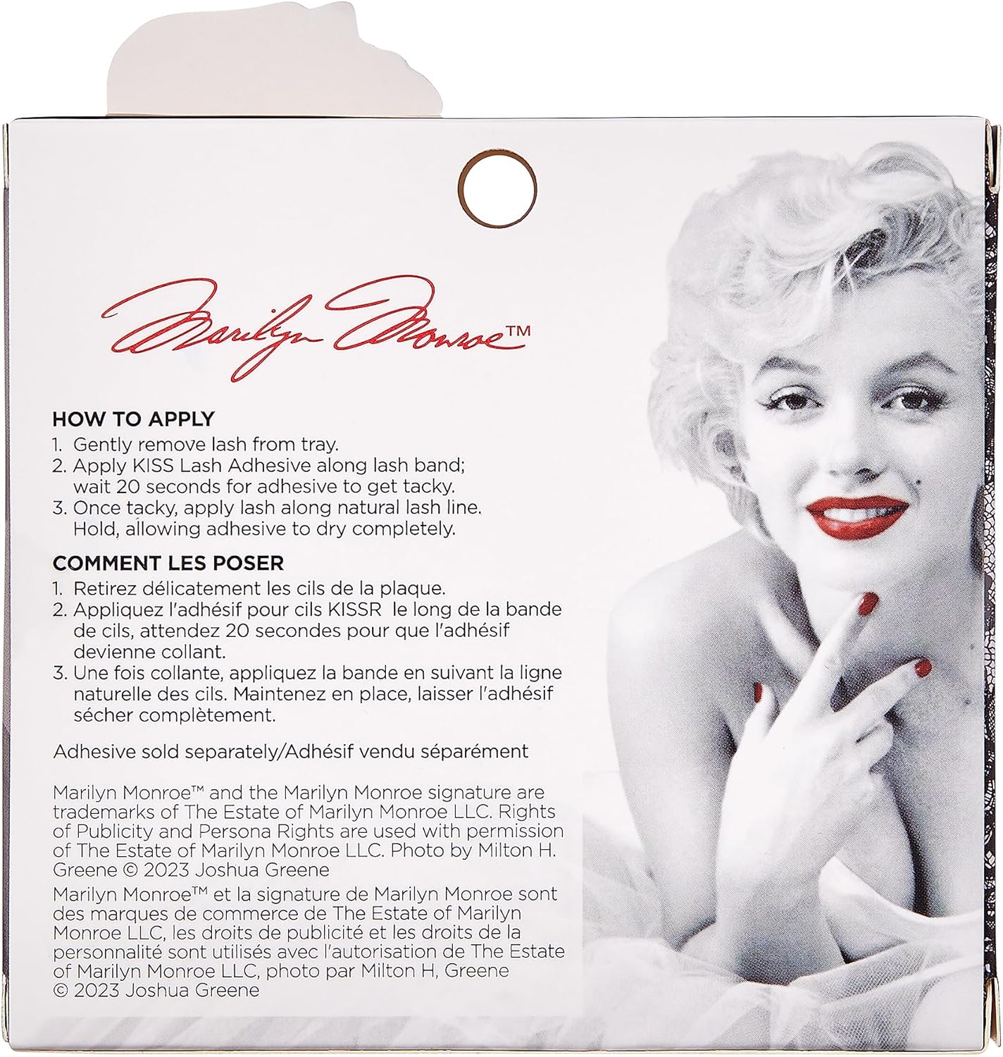 KISS Marilyn Monroe x Limited Edition Reusable False Eyelashes, Tapered - End Technology, 3D Mink Effect Design, ‘The Girl Next Door’, 1 Pair Fake EyelashesKiss731509900835False LashesFalse Lashes