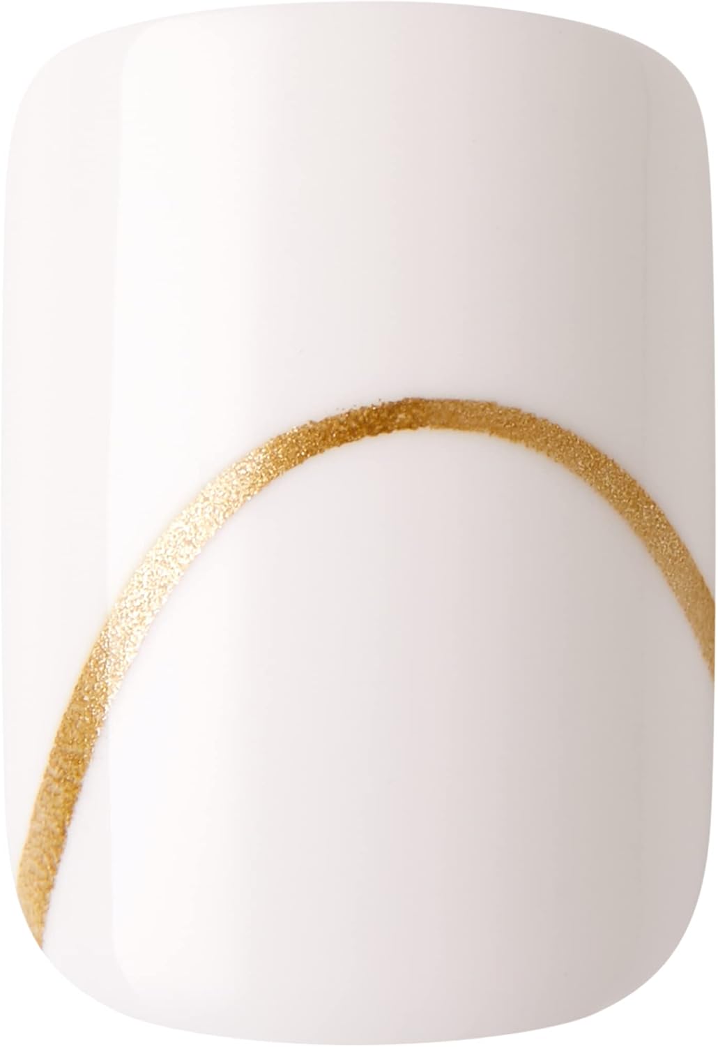 KISS Voguish Fantasy Press On Nails, 2g glue, 1 Manicure Stick, 1 Mini File - Glam and Glow - White - Short Size - 28 NailsKiss731509883091Press On NailsPress On Nails