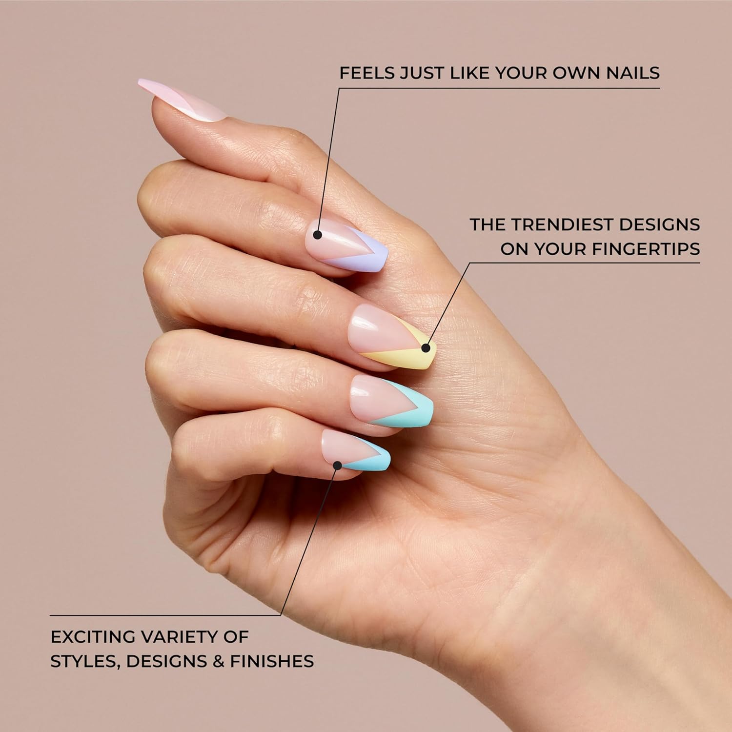 KISS Voguish Fantasy Press On Nails, 2g glue, 1 Manicure Stick, 1 Mini File - Glam and Glow - White - Short Size - 28 NailsKiss731509883091Press On NailsPress On Nails