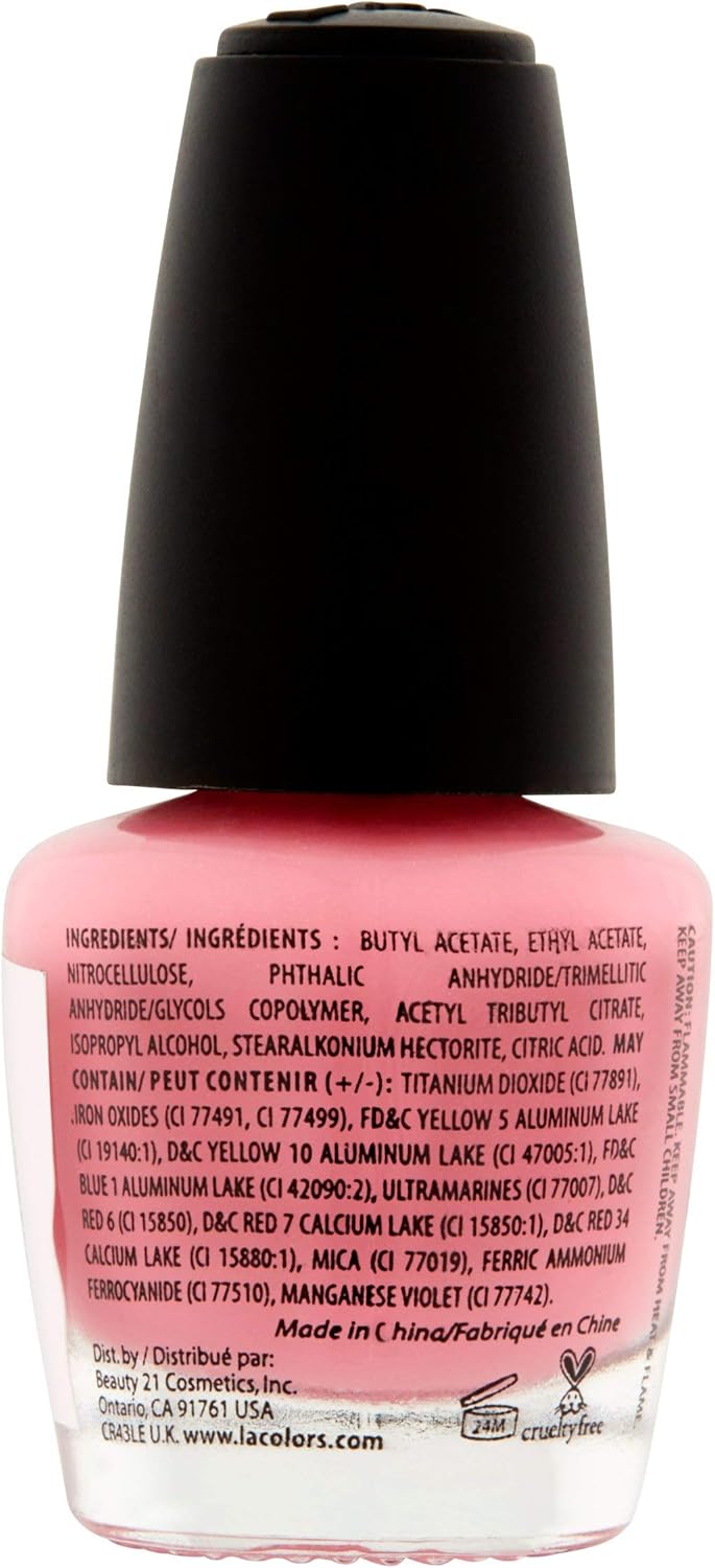 L.A. Colors Nail Lacquer Nail Polish - Pink BASHFUL - 518L.A. COLORS081555545185Nail PolishNail Polish