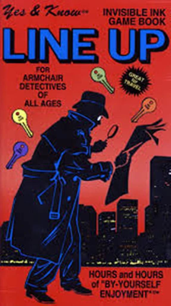 Lee Publications Invisible Ink Yes & Know Line Up invisible ink game book for Armchair detectives of all agesLee Publications077259011811Activity BookActivity Book