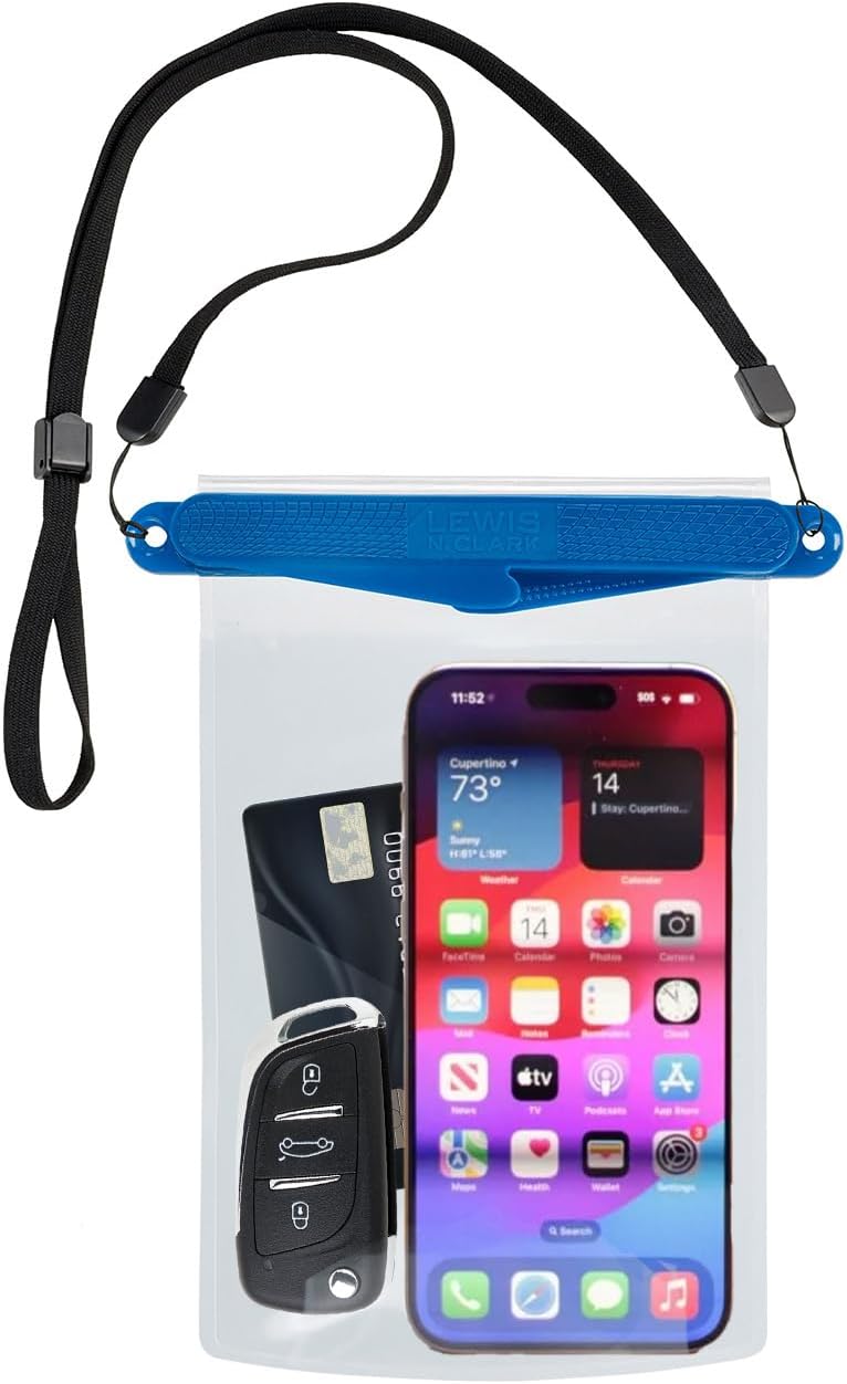 Lewis N. Clark Waterseals Magnetic Self - Sealing Waterproof Pouch, Dry Bag for Cell Phone for Pool or Beach - One SizeLewis N. Clark029275017827Waterproof Mobile PouchWaterproof Mobile Pouch