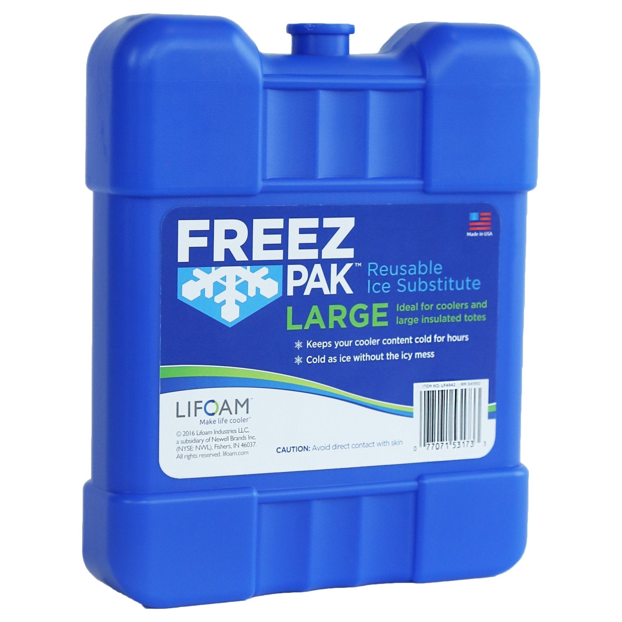 Lifoam Freez Pak Small Reusable Ice Pack for Picnics and Camping, Polypropylene - BlueLifoam077071039376Reusable Ice PackReusable Ice Pack