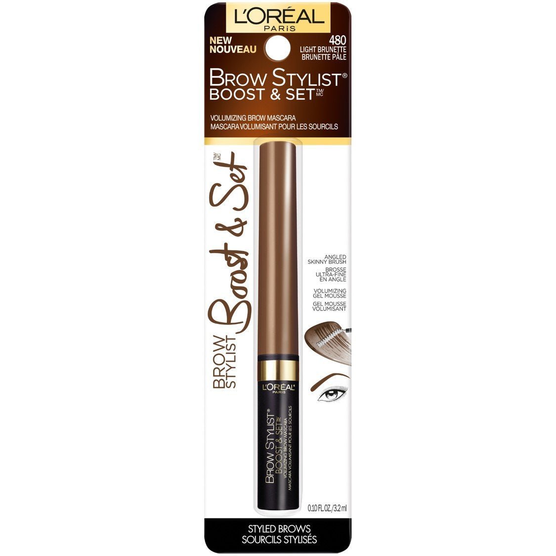 L’Oréal Paris Brow Stylist Boost & Set Volumizing Brow Mascara - 3.2 mlL’Oréal Paris071249357545MascaraMascara