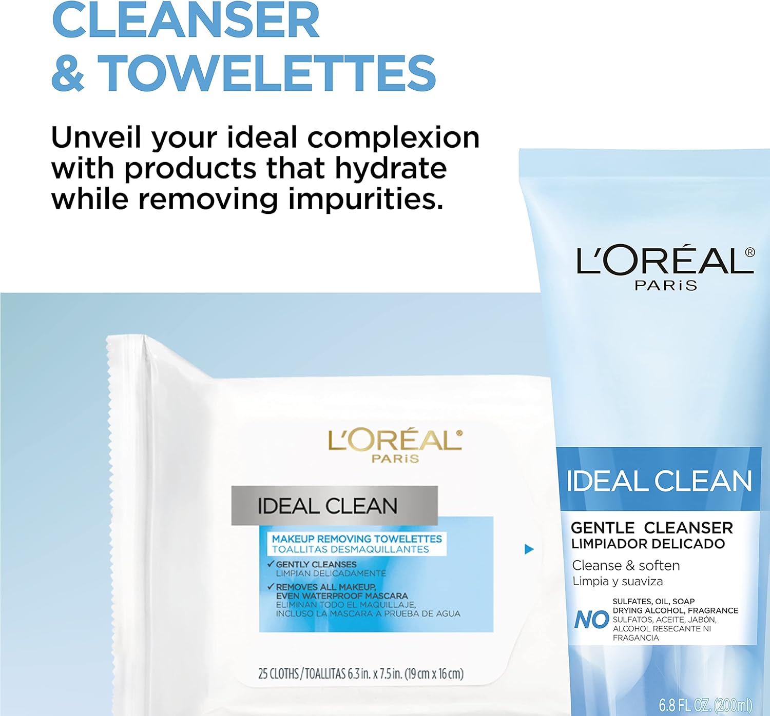 L’Oréal Paris Ideal Clean Gentle Facial Cleanser - 200mlL’Oréal Paris071249239865Gel CleanserGel Cleanser