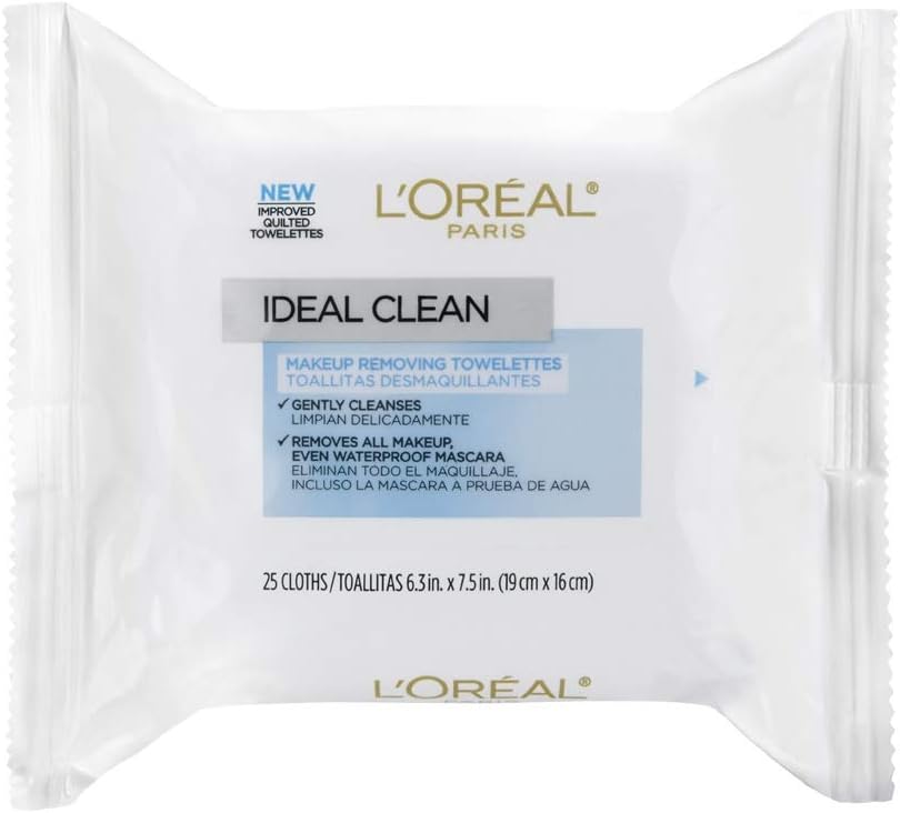 L’Oréal Paris Ideal Clean Skin MakeUp Removing Towelettes - 25 PiecesL’Oréal ParisFace WipesFace Wipes
