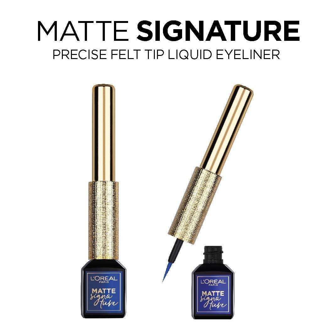 L’Oréal Paris Matte Signature Liquid Eyeliner, Waterproof, Precise and Easy Application, All Day Wear, Vivid Matte FinishL’Oréal Paris071249403716EyelinerEyeliner