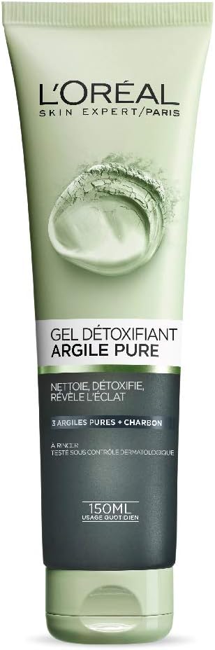 L’Oréal Paris Pure Clay Detoxifying Facial Cleanser with Charcoal for Dull and Tired Skin to Detox & Brighten - 150 mlL’Oréal Paris071249350775CleanserCleanser