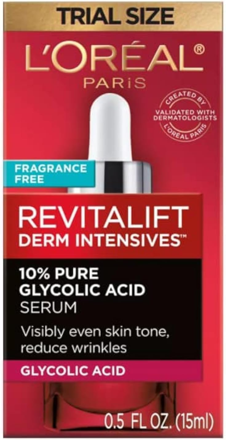 L’Oréal Paris Revitalift Derm Intensives 10% Pure Glycolic Acid Serum - Trial Size 15 mlL’Oréal Paris071249414088Face SerumFace Serum