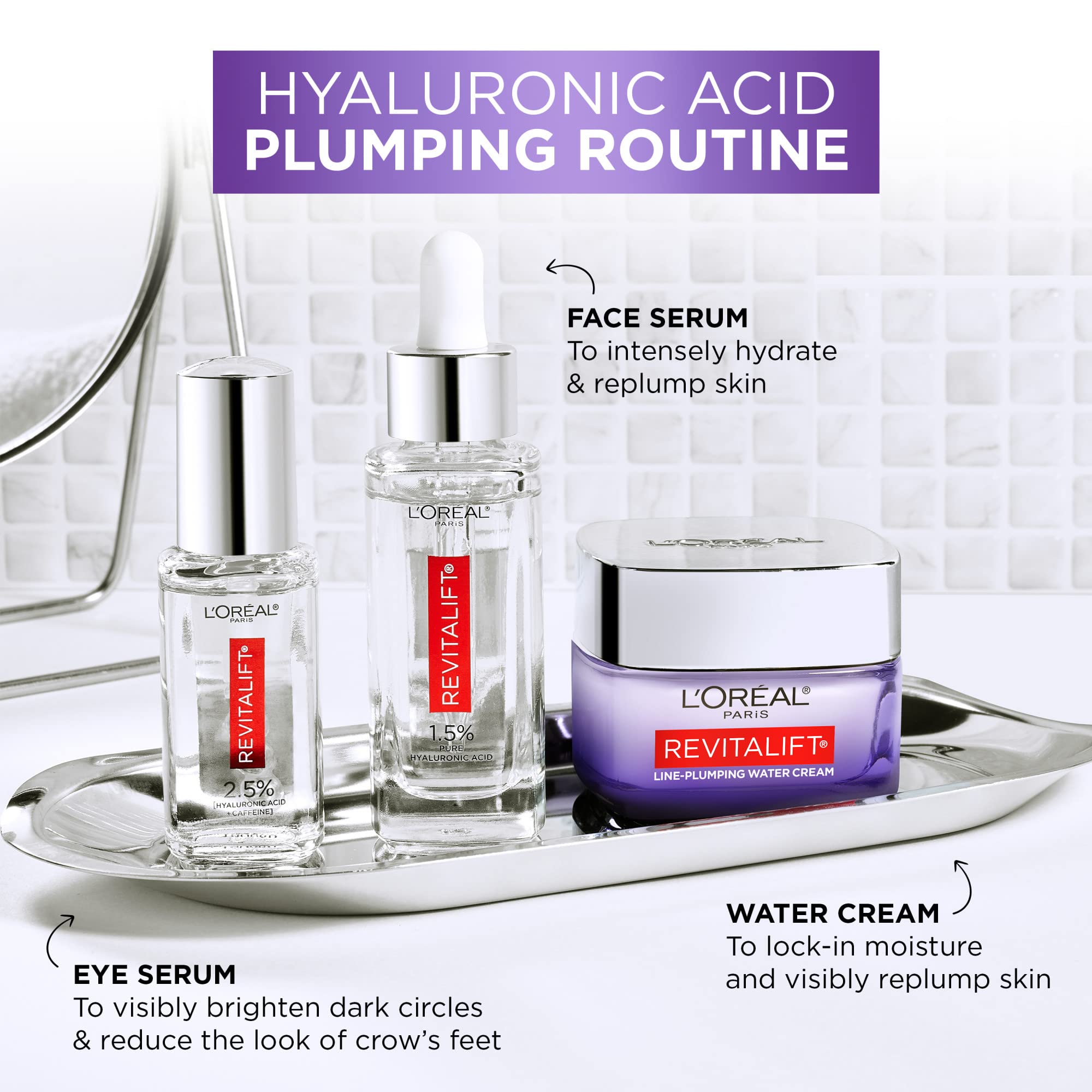 L’Oréal Paris Revitalift Triple Power LZR, Hyaluronic Acid + Caffeine Eye Serum - 20 mlL’Oréal Paris071249635452Eye SerumEye Serum