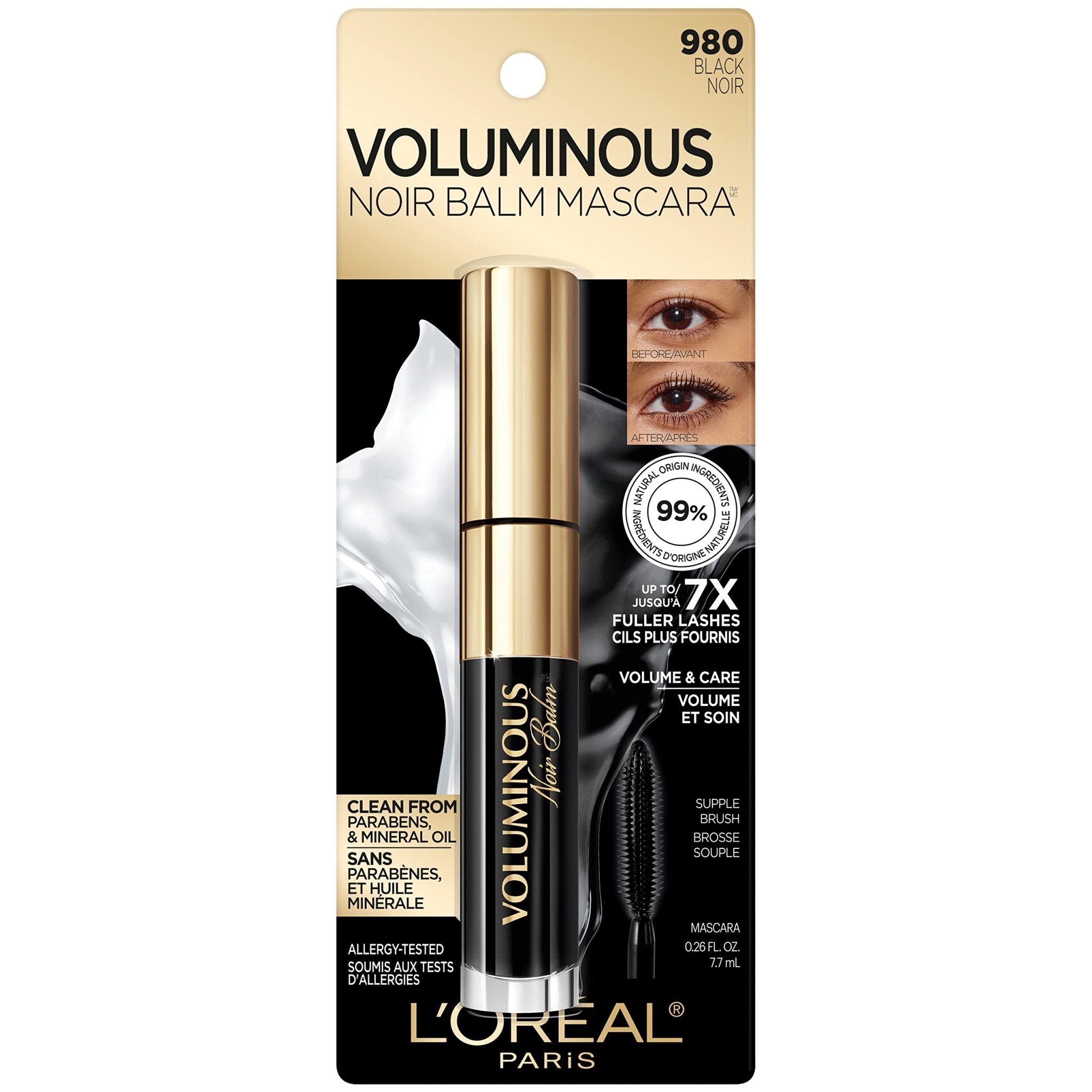 L’Oréal Paris Voluminous Noir Balm Mascara, Washable - BlackL’Oréal Paris071249647738MascaraMascara