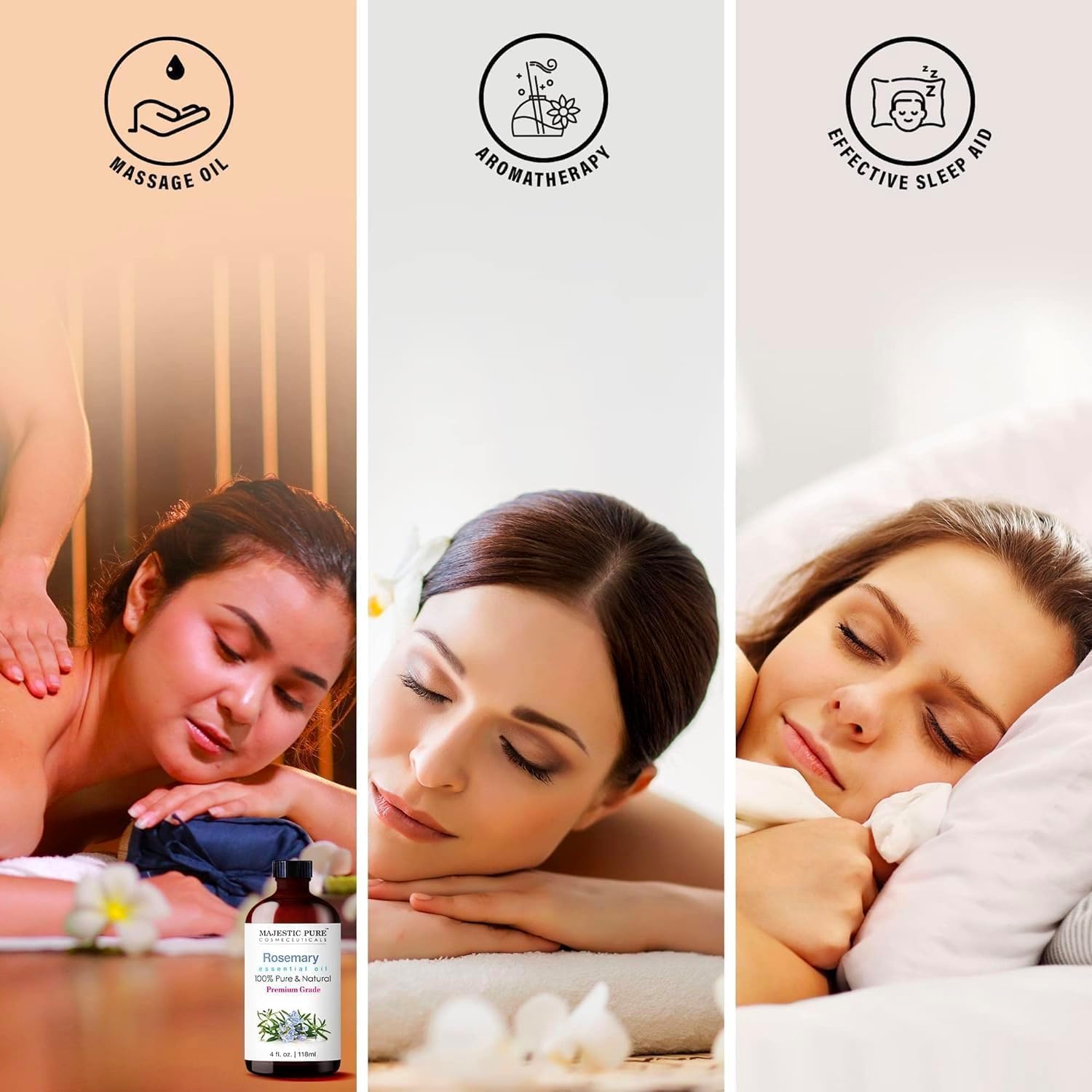 MAJESTIC PURE Lavender Essential Oil, 100% Pure and Natural Lavender Oil Diffusers, Skin, Aromatherapy, Massage - 118 mlMajestic Pure684758988836Essential Oil BlendsEssential Oil Blends