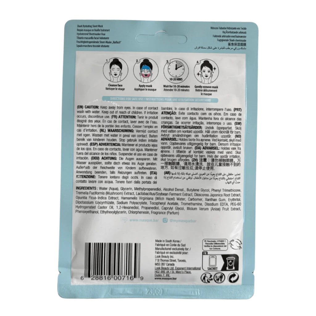 masque BAR Pretty Animalz Hydrating Sheet Mask - Pack of 1masque BAR628816007169Face PacksFace Packs