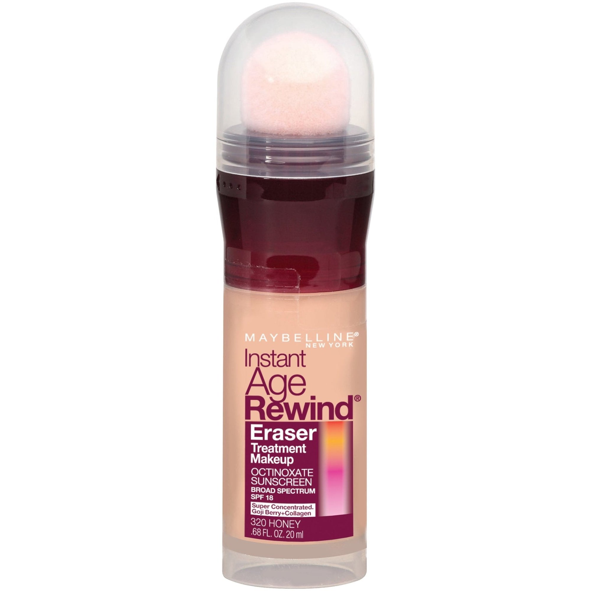 Maybelline Instant Age Rewind Eraser Treatment Makeup with SPF 18, Anti Aging Concealer Infused with Goji Berry and Collagen - Pure Beige, 20 mlMAYBELLINE041554220124FoundationFoundation