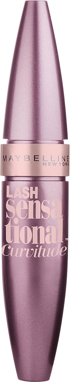 Maybelline New York Lash Sensational Curvitude Washable Mascara - Blackest Black, 0.33 Fluid OunceMAYBELLINE041554496185MascaraMascara