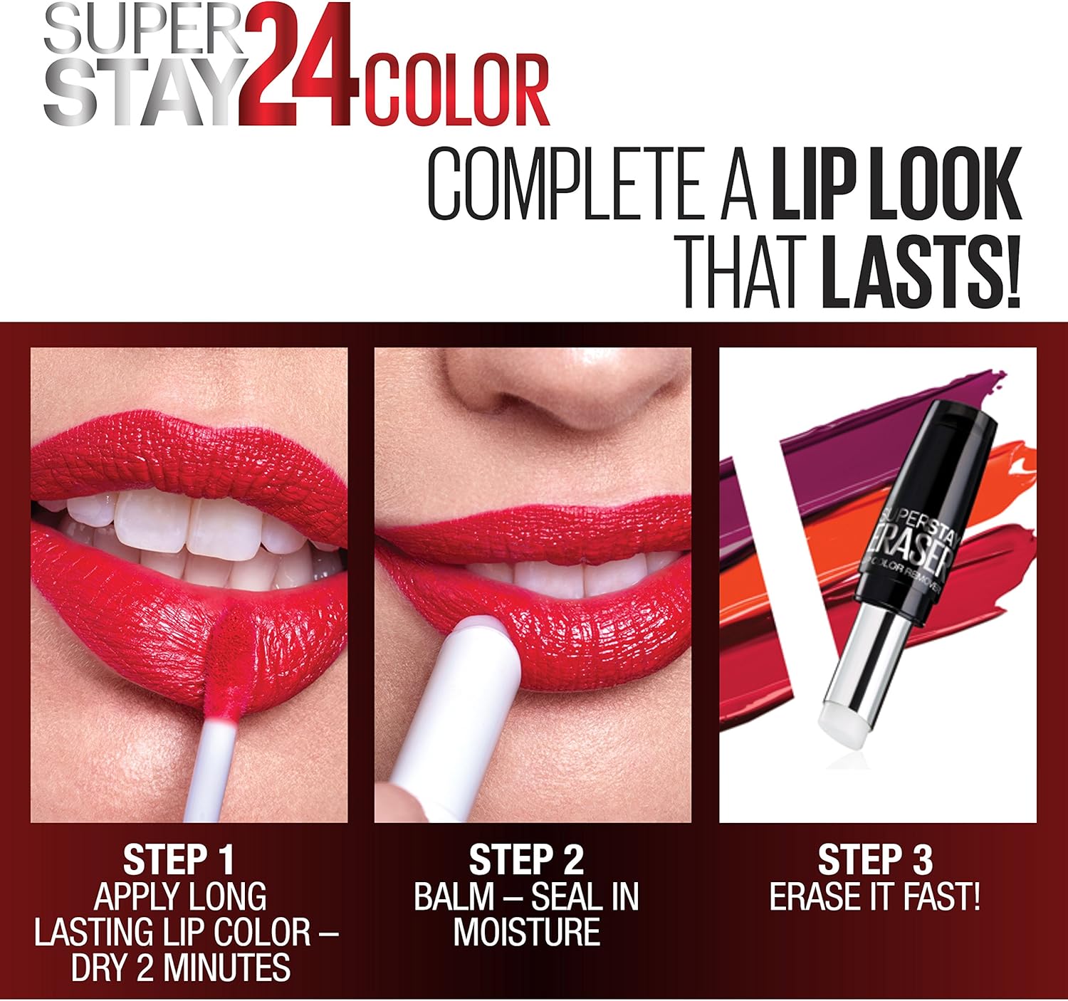 Maybelline New York Super Stay 24, 2 - Step Liquid Lipstick Makeup, Long Lasting Highly Pigmented Color with Moisturizing BalmMAYBELLINE041554558890LipstickLipstick