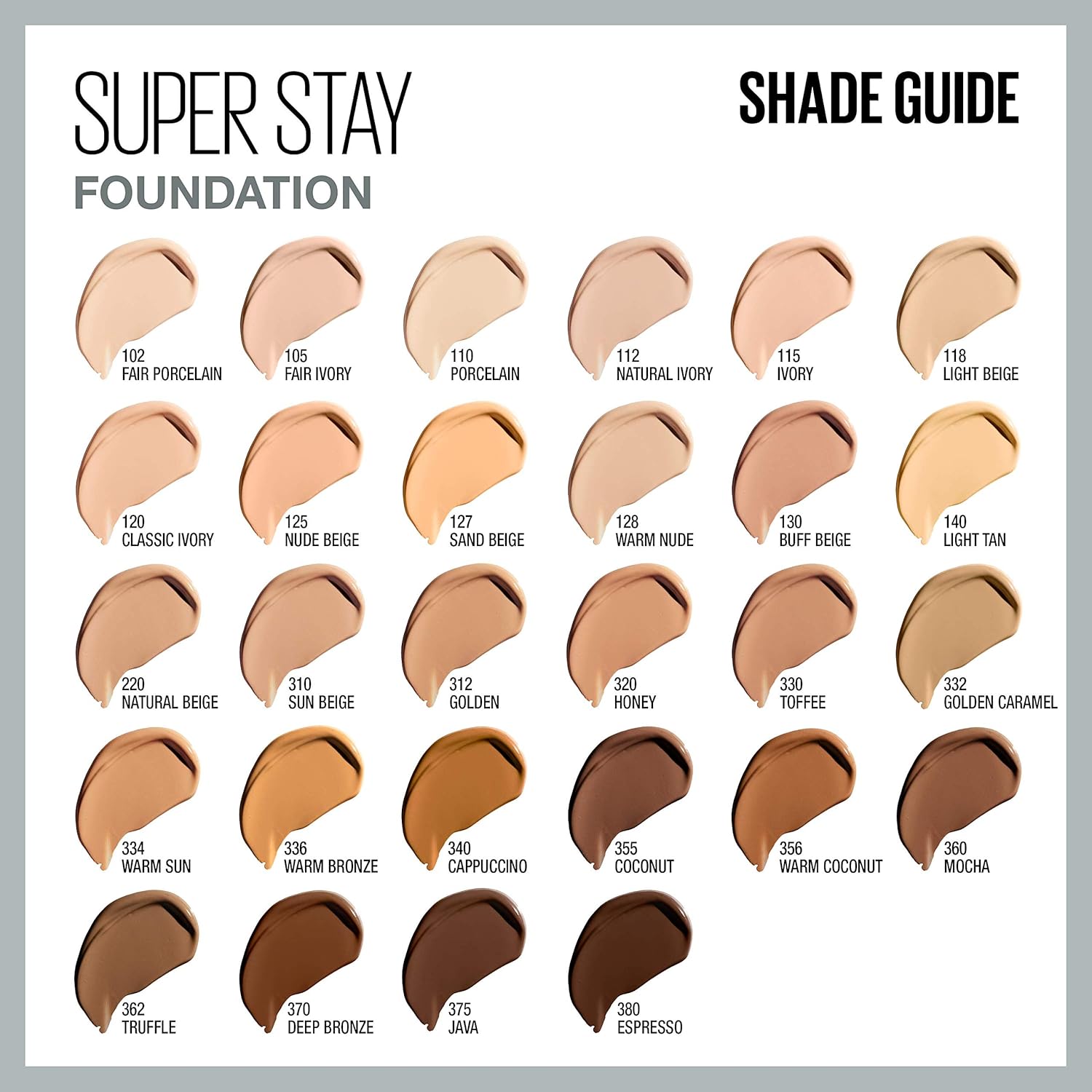 Maybelline Super Stay Full Coverage Liquid Foundation Active Wear Makeup, Up to 30Hr Wear, Transfer, Sweat & Water Resistant, Matte FinishMAYBELLINE041554559453FoundationFoundation