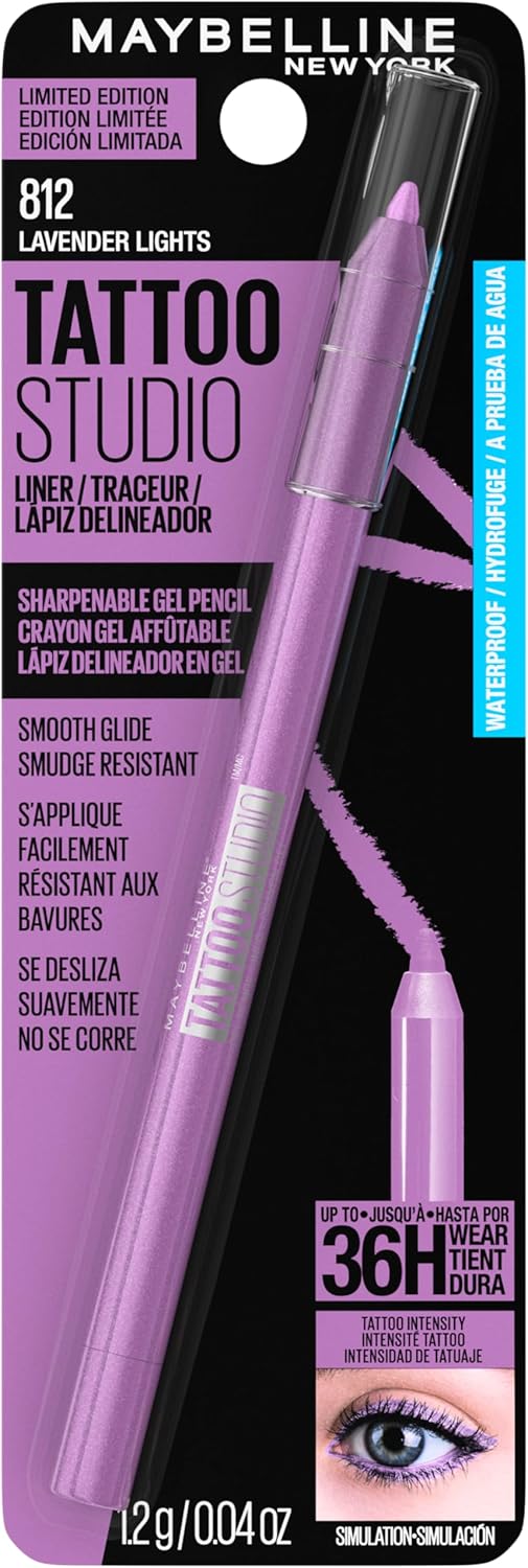 MAYBELLINE Tattoo Studio Sharpenable Eyeliner Gel Pencil, 36 Hour Wear, WaterproofMAYBELLINE041554086508EyelinerEyeliner