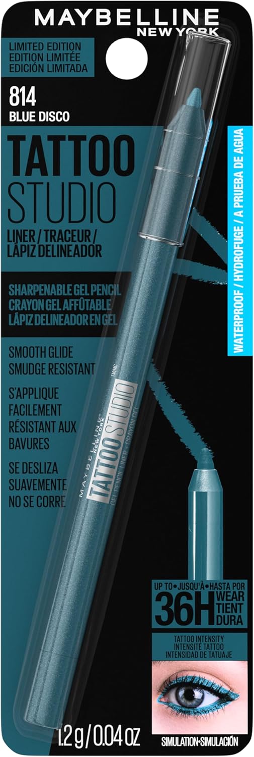 MAYBELLINE Tattoo Studio Sharpenable Eyeliner Gel Pencil, 36 Hour Wear, WaterproofMAYBELLINE041554086508EyelinerEyeliner