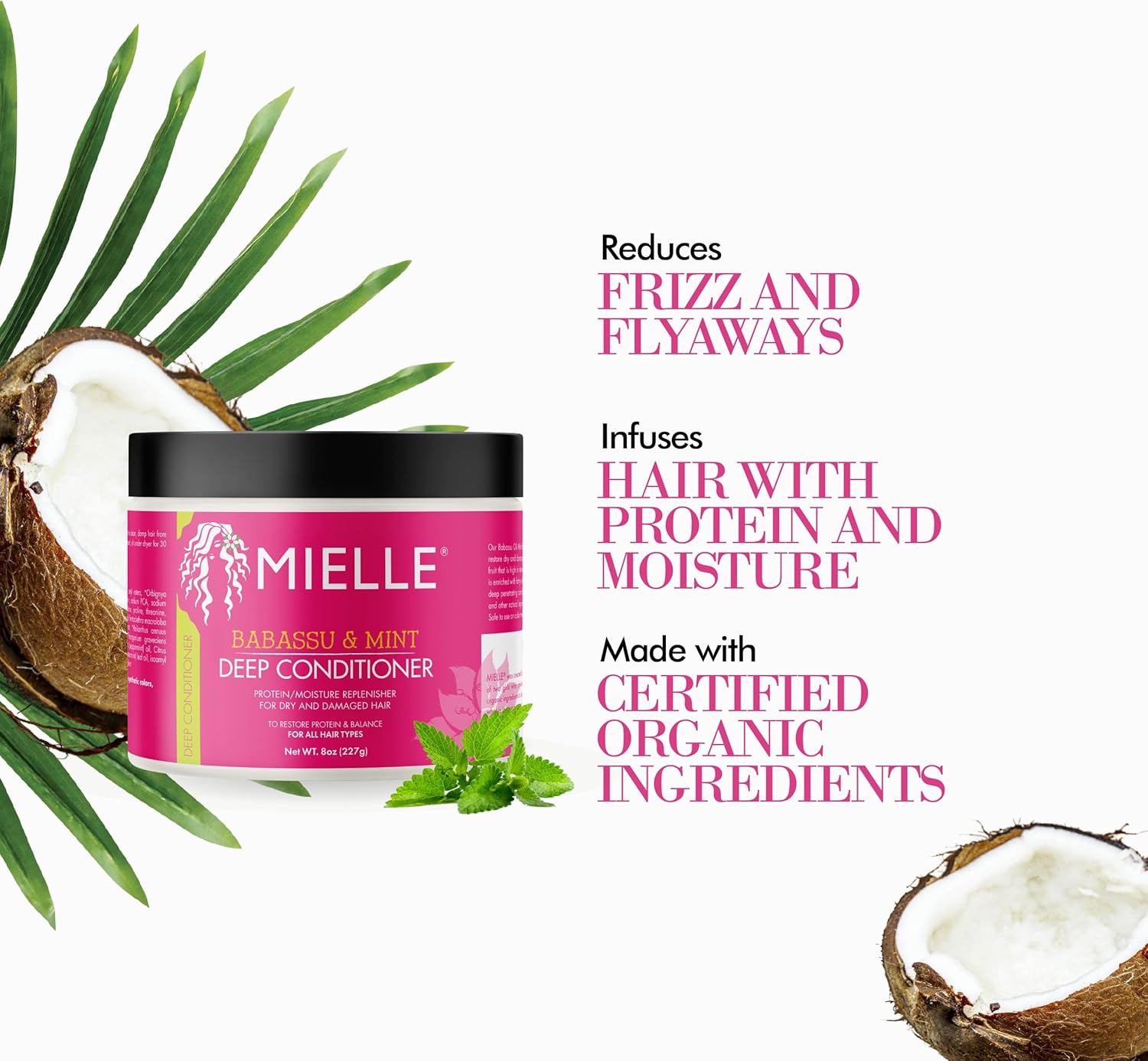 Mielle Organics Babassu & Mint Deep Conditioner for Dry and Damaged Hair - 227 gMielle Organics854102006053ConditionerConditioner