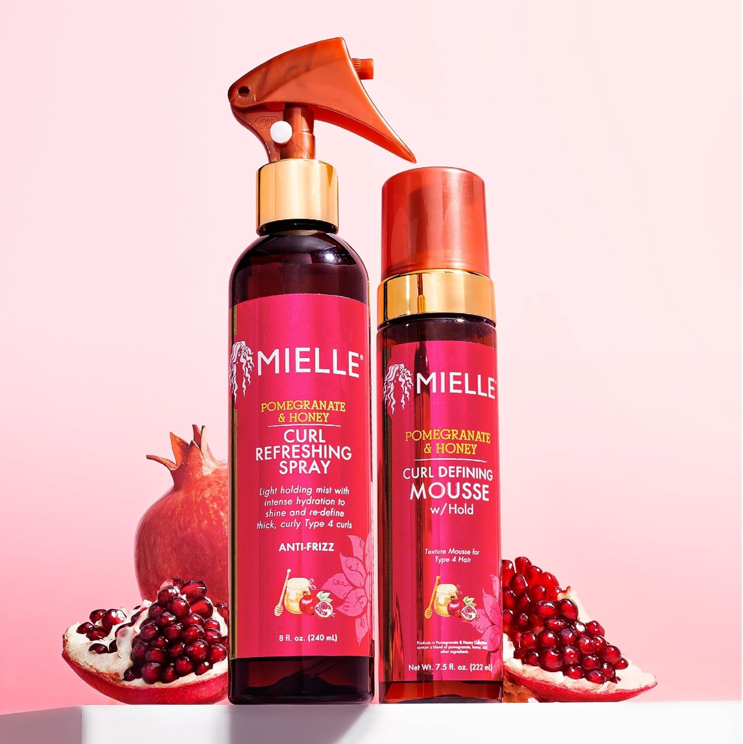Mielle Organics Mielle Pomegranate & Honey Curl Defining Mousse with hold - Hold Level 4, 222 mlMielle Organics850001265300Hair StylingHair Styling