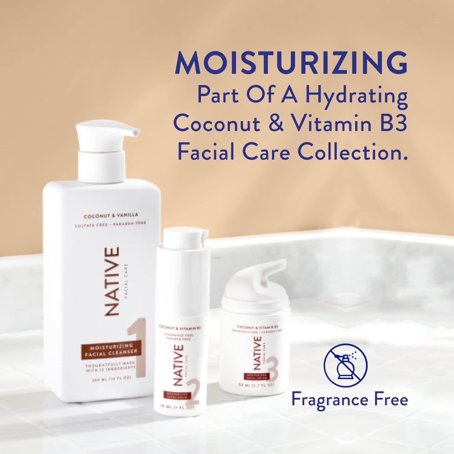 Native Facial Care Serum Contains Naturally Derived Ingredients, Fragrance - Free - 30mlNative81215403537Face SerumFace Serum