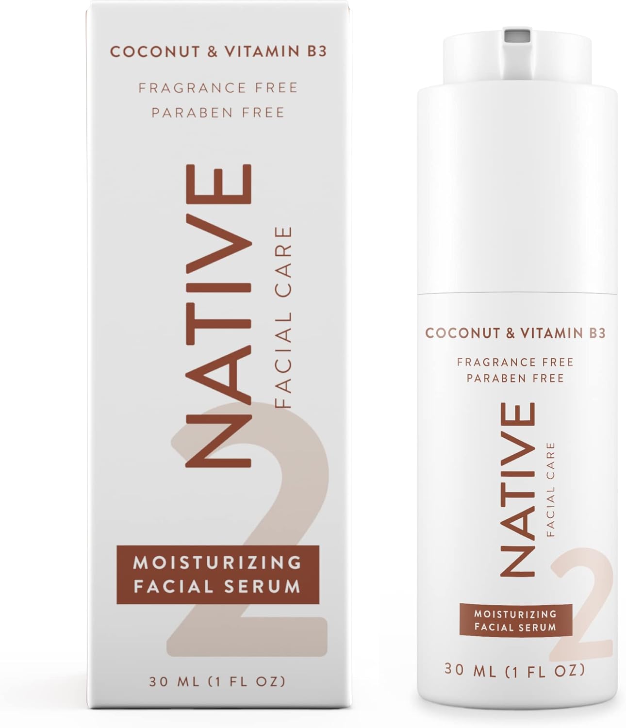 Native Facial Care Serum Contains Naturally Derived Ingredients, Fragrance - Free - 30mlNative812154035407Face SerumFace Serum