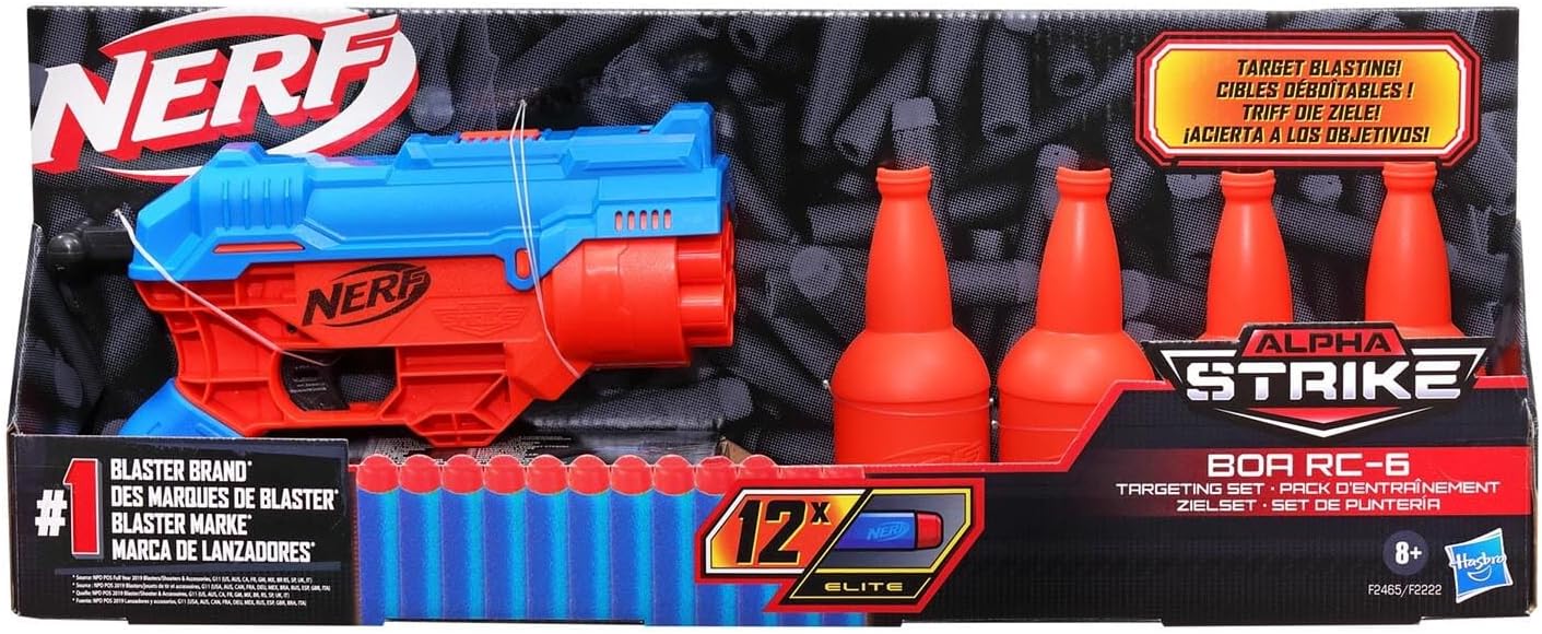 NERF Alpha Strike BOA RC - 6 Blaster gun 12 Darts Targeting SetNerf195166112213Toy GunToy Gun