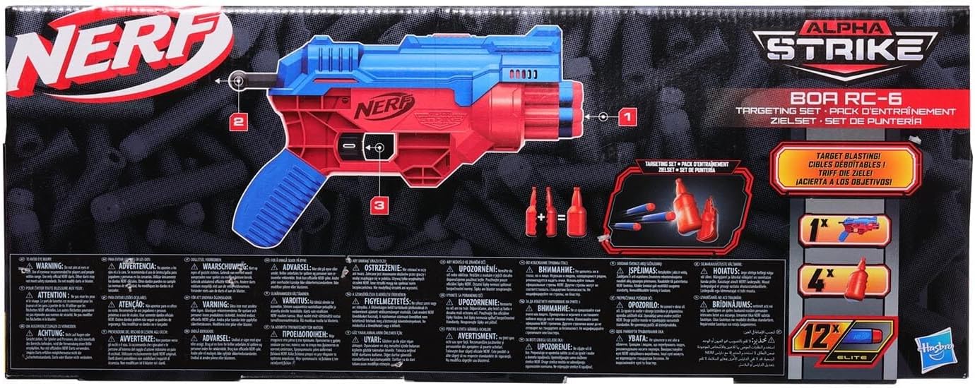 NERF Alpha Strike BOA RC - 6 Blaster gun 12 Darts Targeting SetNerf195166112213Toy GunToy Gun