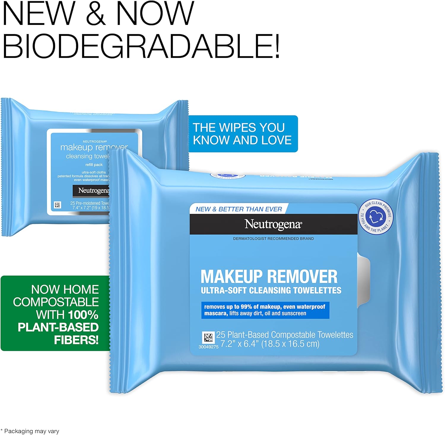 Neutrogena Makeup Remover Facial Ultra Soft Cleansing Towelettes, Daily Face Wipes to Remove Dirt, Oil, Makeup & Waterproof Mascara, Gentle, Alcohol - Free, 25 ctNeutrogena070501051054cleanser wipescleanser wipes