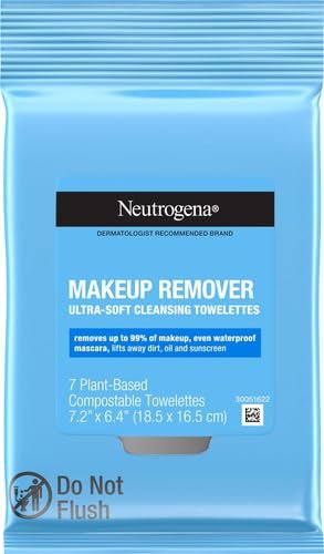 Neutrogena Makeup Remover Facial Ultra Soft Cleansing Towelettes, Daily Face Wipes to Remove Dirt, Oil, Makeup & Waterproof Mascara, Gentle, Alcohol - Free, 25 ctNeutrogena070501051054cleanser wipescleanser wipes