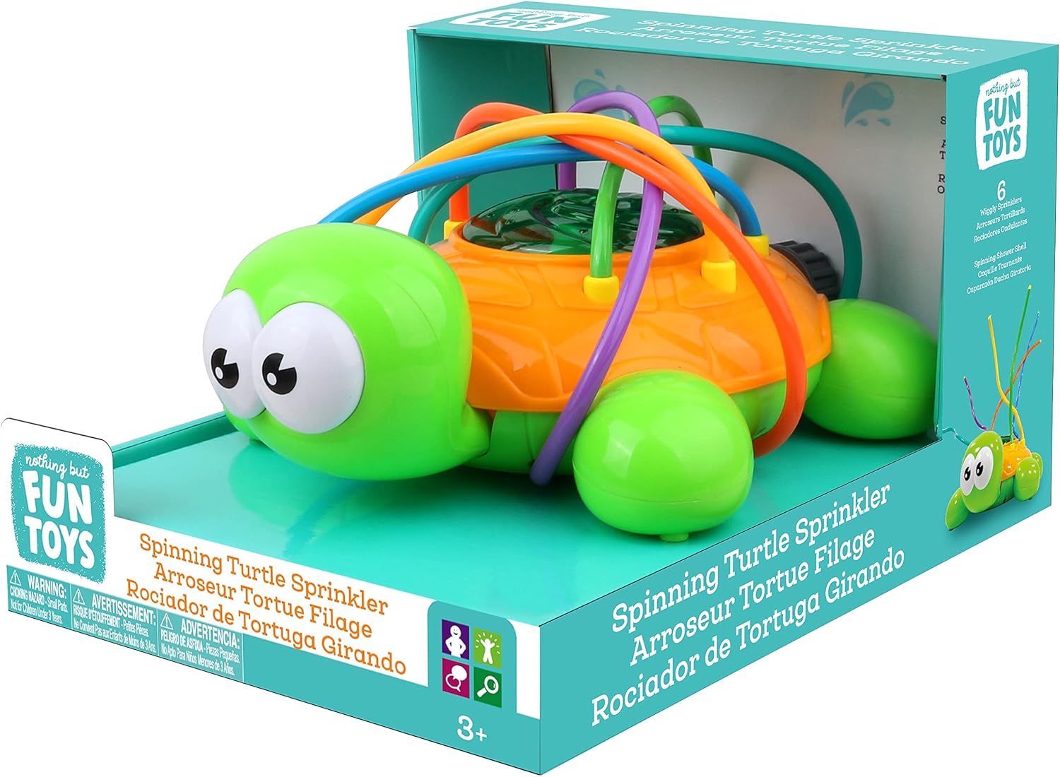 Nothing But Fun Toys Spinning Turtle Sprinkler Designed for Children Ages 3+ YearsNothing But Fun Toys842446107147Water playWater play