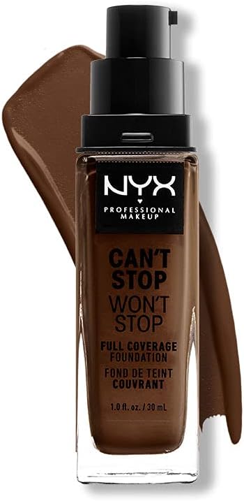NYX PROFESSIONAL MAKEUP Can'T Stop Won'T Stop Foundation, 24H Full Coverage Matte FinishNYX PROFESSIONAL MAKEUP800897157395FoundationFoundation