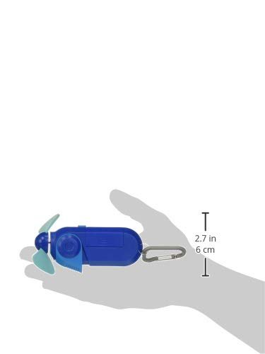 O2COOL Sport Misting Fan - Portable Pocket Size Battery Powered Cooling Fan With Carabiner Clip - Assorted ColorsO2COOL755247120355Personal FansPersonal Fans