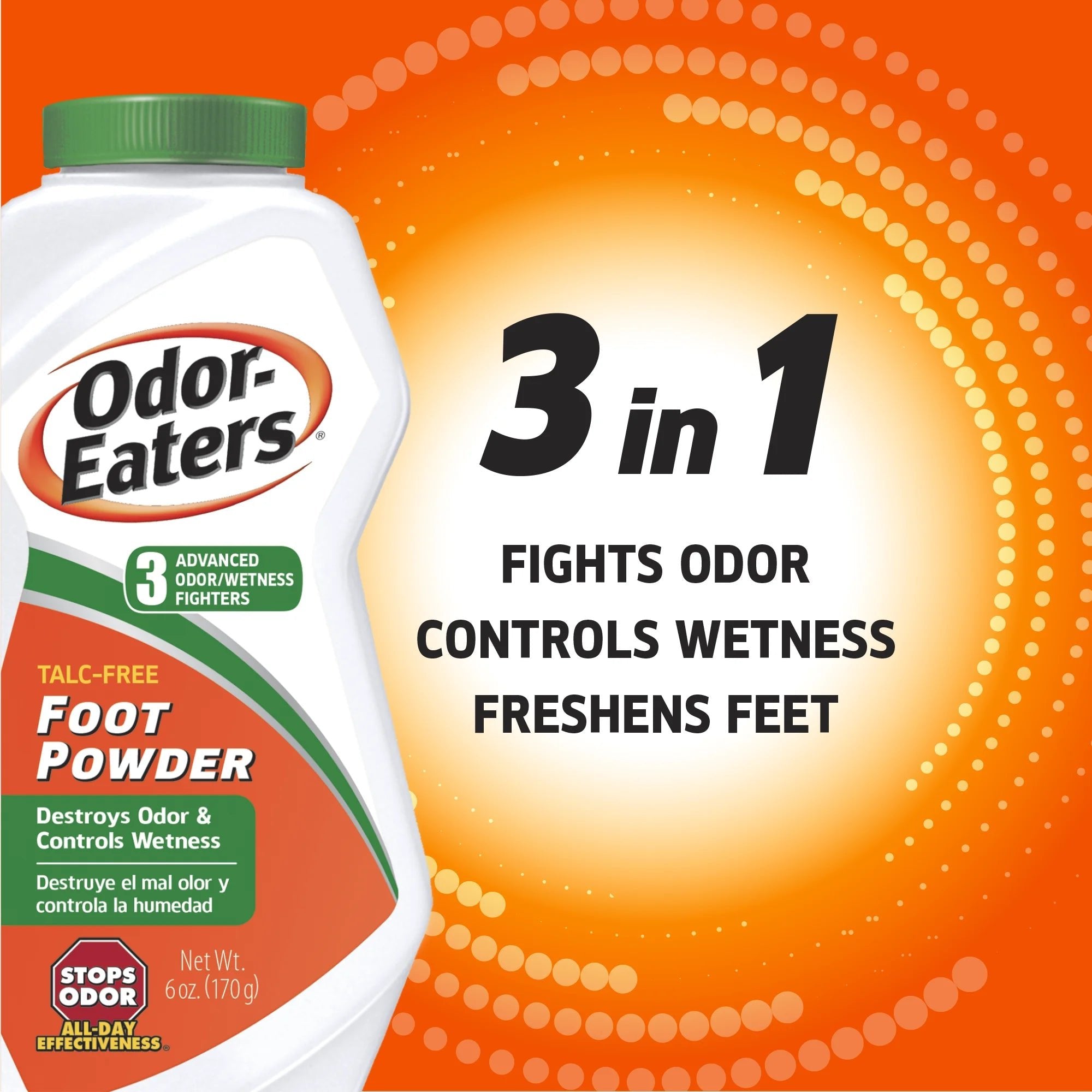Odor - Eaters 3 advanced odor fighter Foot Powder, Destroys odor and controls wetness - 170 gOdor - EatersB007V7O9PMFoot care PowderFoot care Powder